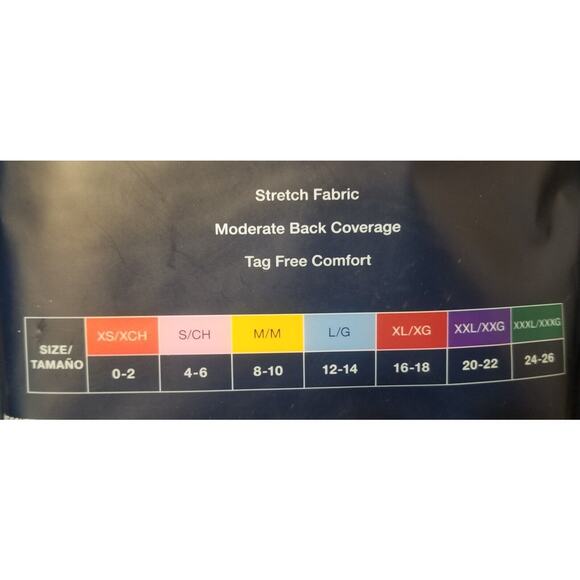 Ladies GapBody 5 pk Seamless Hipster Size X-Large 16-18 Multicolor Stretch - Picture 3 of 5